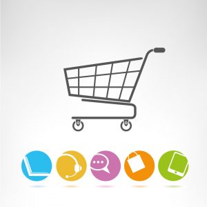 23356134 - shopping cart, e commerce buttons